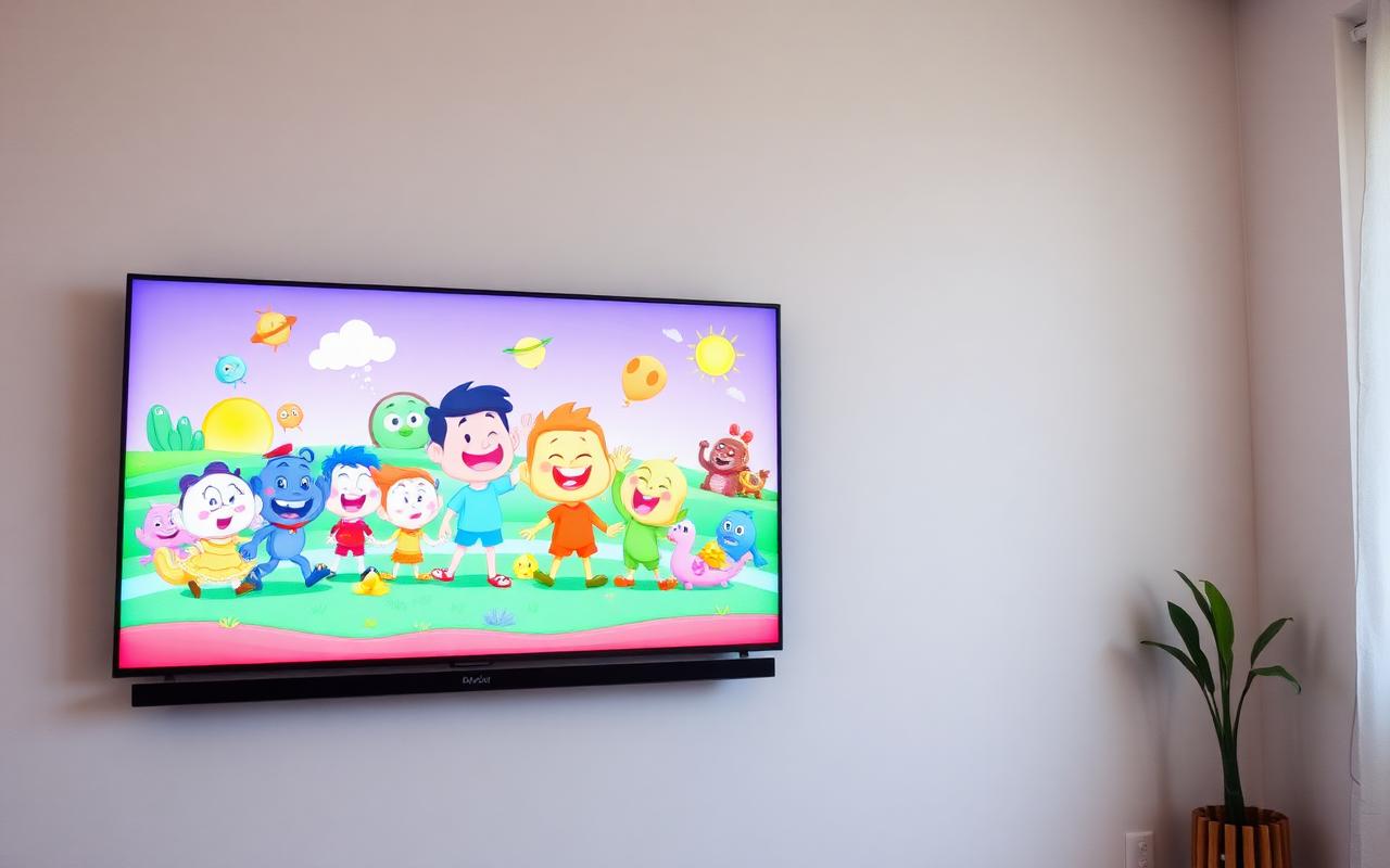 Cartoon channel playing on Smart TV
